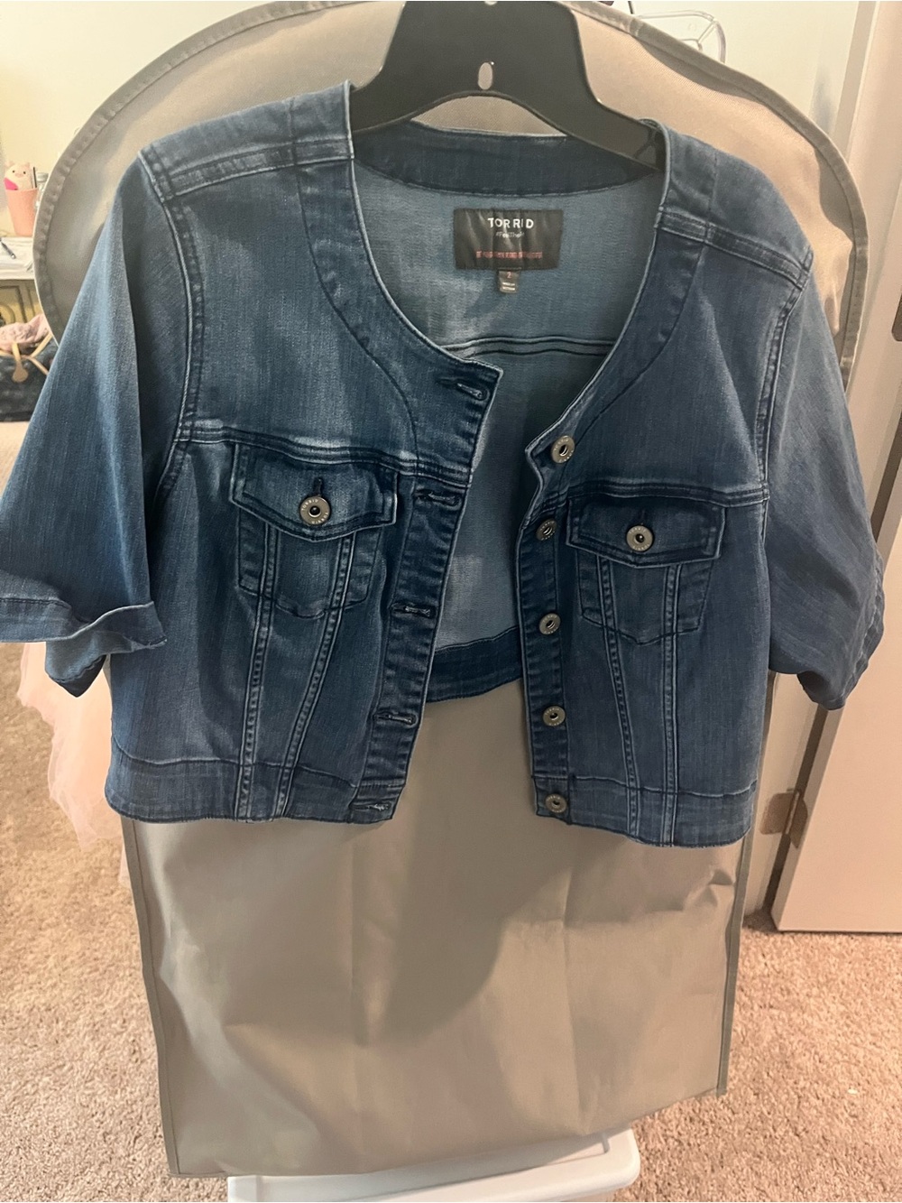 torrid Indigo Blue Cropped Denim Jacket